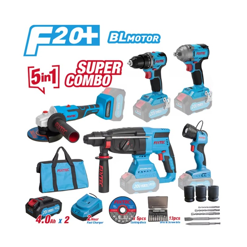 Combo Power Tools - 20V Akülü Fırçasız Kombine Takım Seti