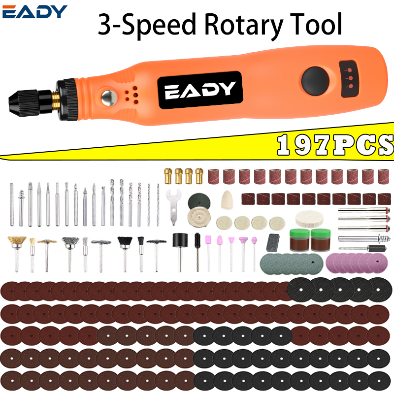 Power Tools Review - USB Kablosuz Döner Alet Seti –
