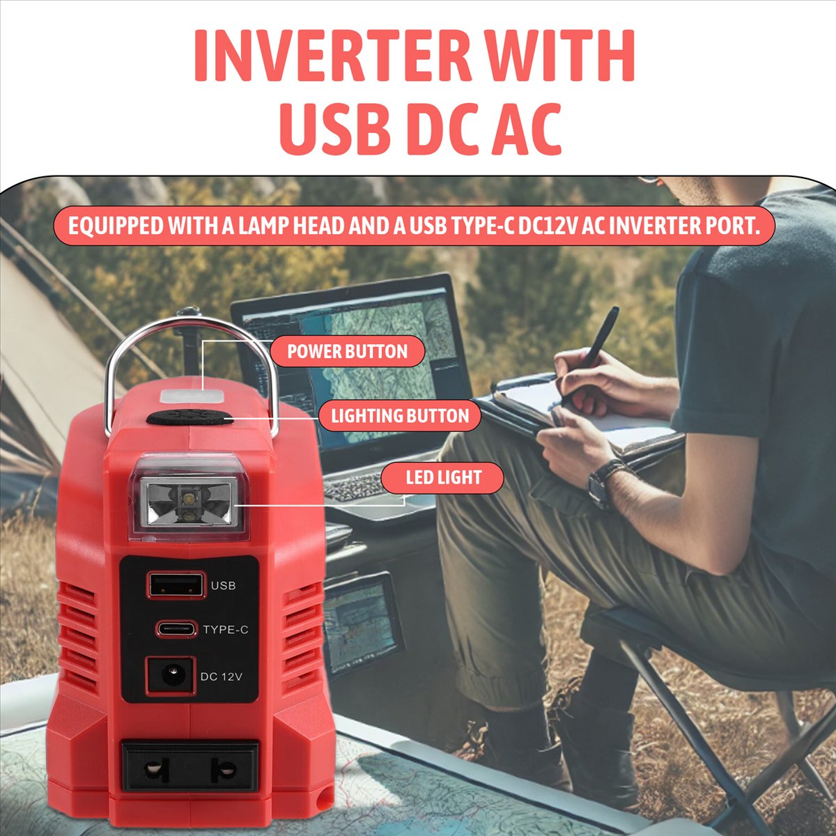 Power Tools Einhell - DT81 Inverter Dönüştürücü 220W Güç İnvertörü