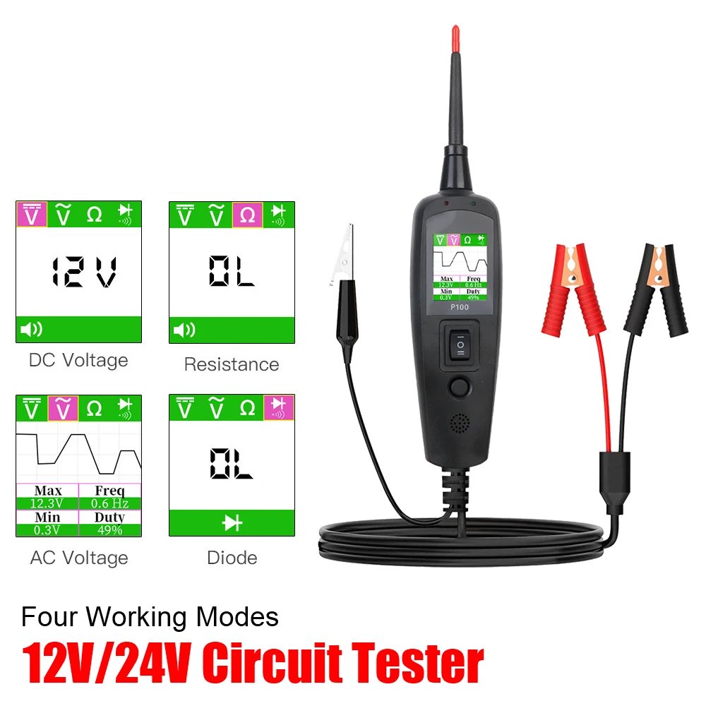 Power Tools Voltage - P100 Otomotiv Devre Test Cihazı 12V