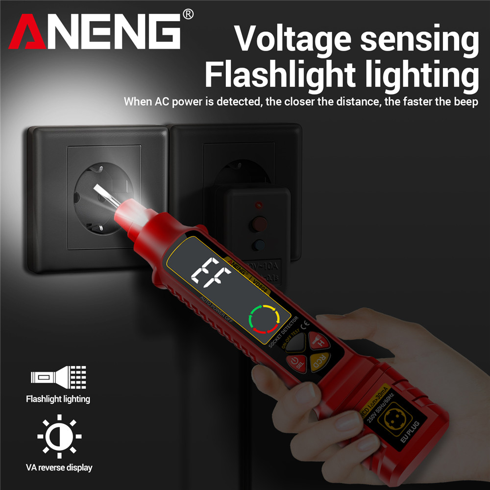 Soket Güç Testeri ANENG VD808  - Power Tools Voltage incelemesi ve fiyatı