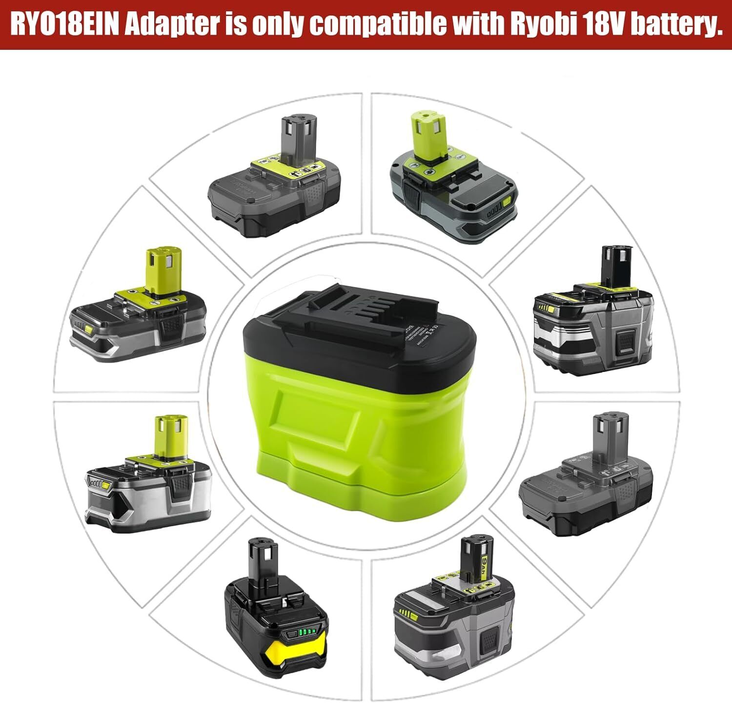 Ryobi 18V Li-ion Pil Dönüştürü - Power Tools Ryobi incelemesi ve fiyatı