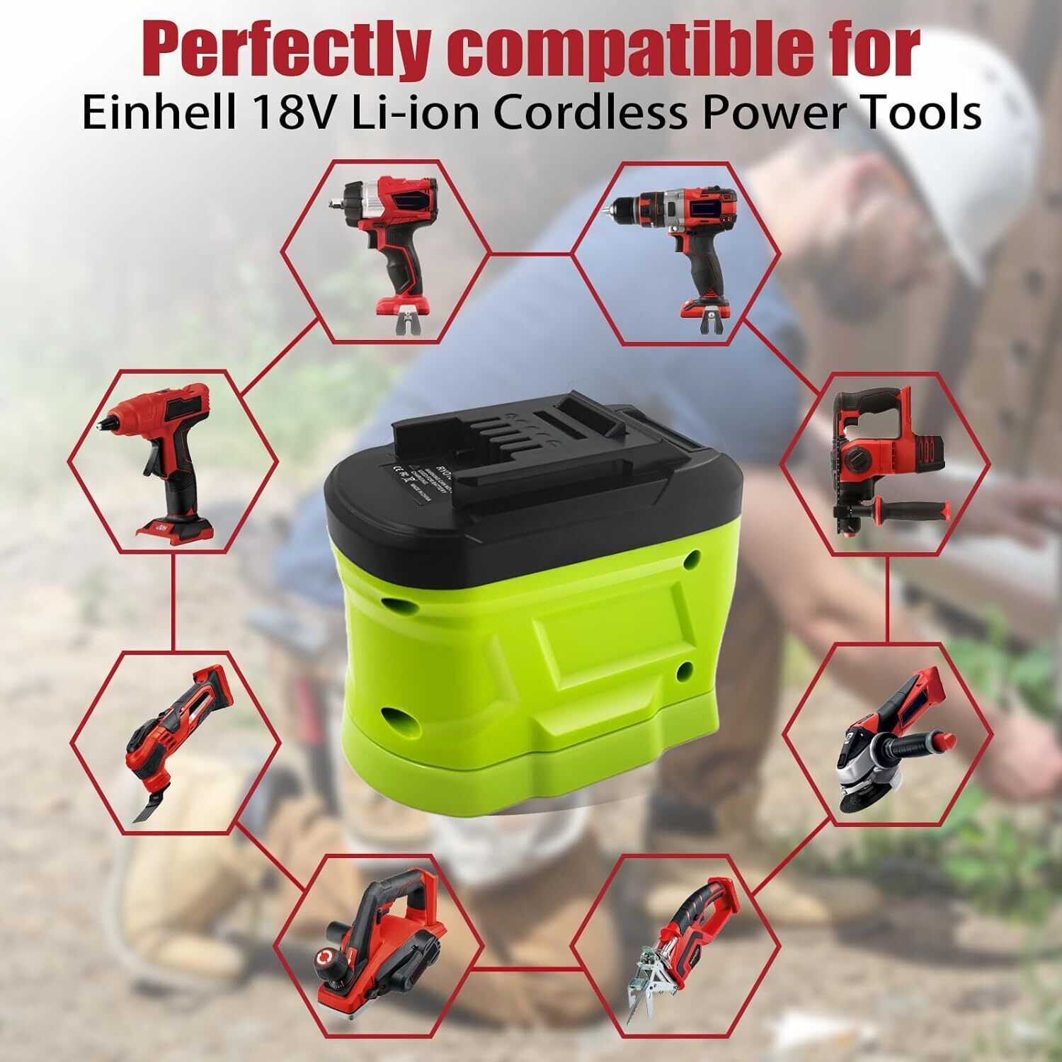Ryobi 18V Li-ion Pil Dönüştürü - Power Tools Ryobi incelemesi ve fiyatı