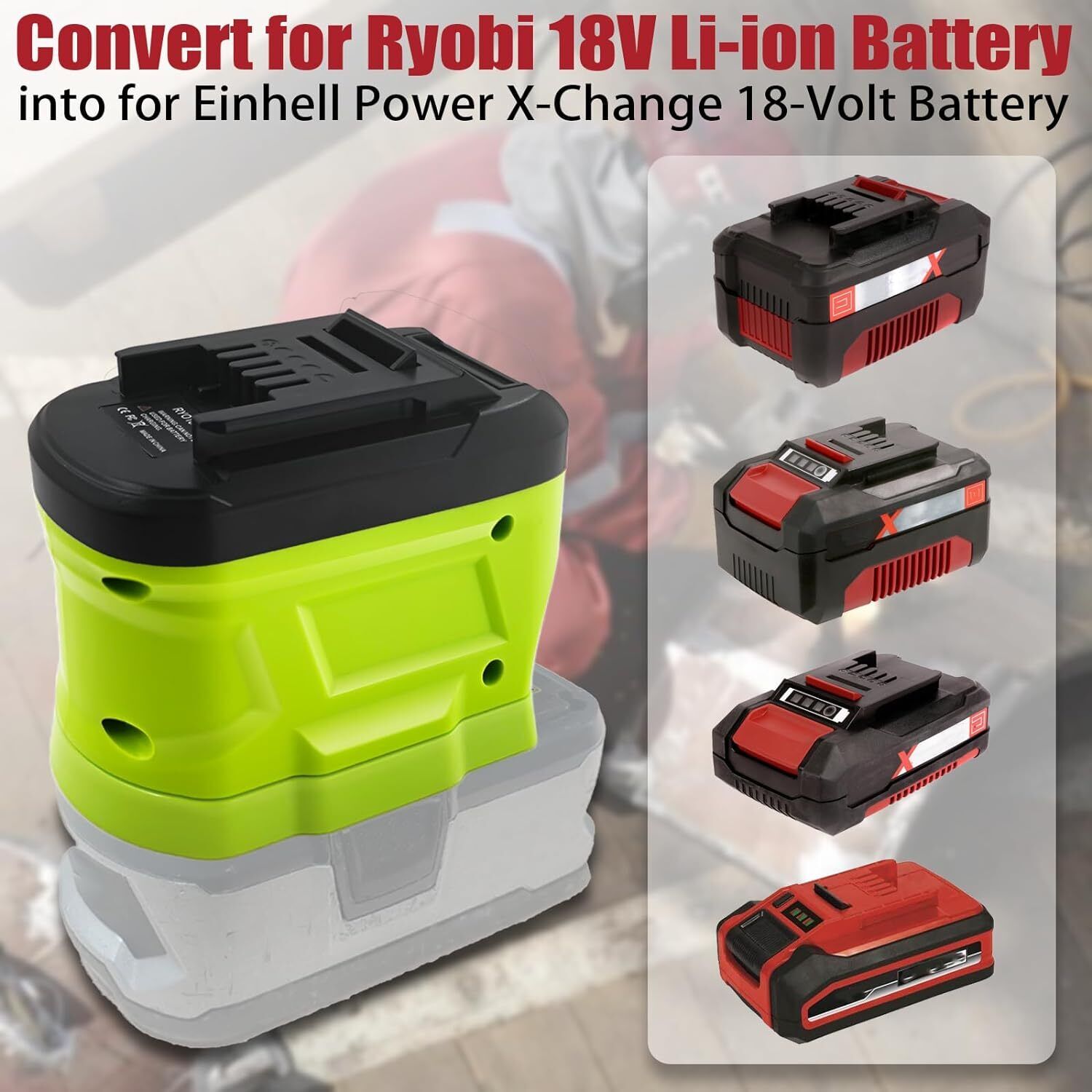 Ryobi 18V Li-ion Pil Dönüştürü - Power Tools Ryobi incelemesi ve fiyatı
