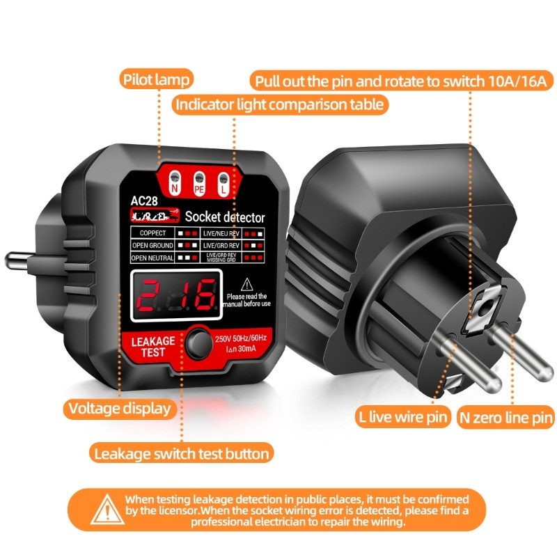 ANENG AC28 soket dedektörü abd - Power Tools Voltage incelemesi ve fiyatı