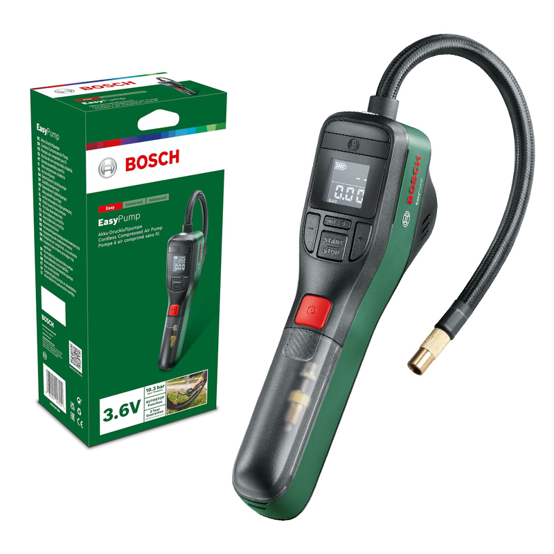 BOSCH Easy Pump Kablosuz Sıkış - Air Compressor Mini incelemesi ve fiyatı