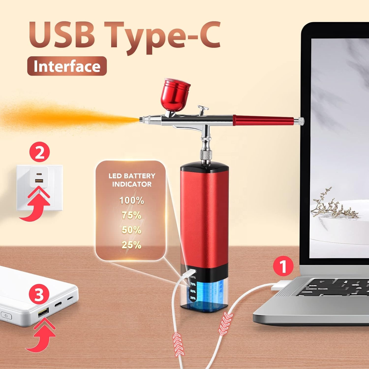 Kompresörlü Airbrush Seti, 32P - Air Compressor Mini incelemesi ve fiyatı
