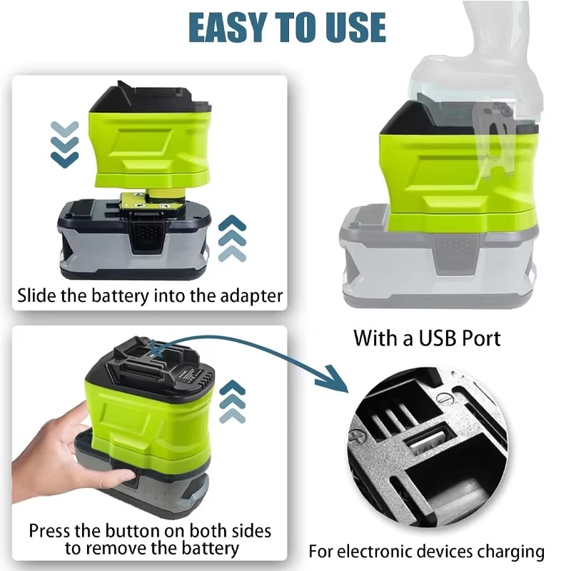 SıCAK Pil Adaptörü Dönüştürücü - Power Tools Ryobi incelemesi ve fiyatı